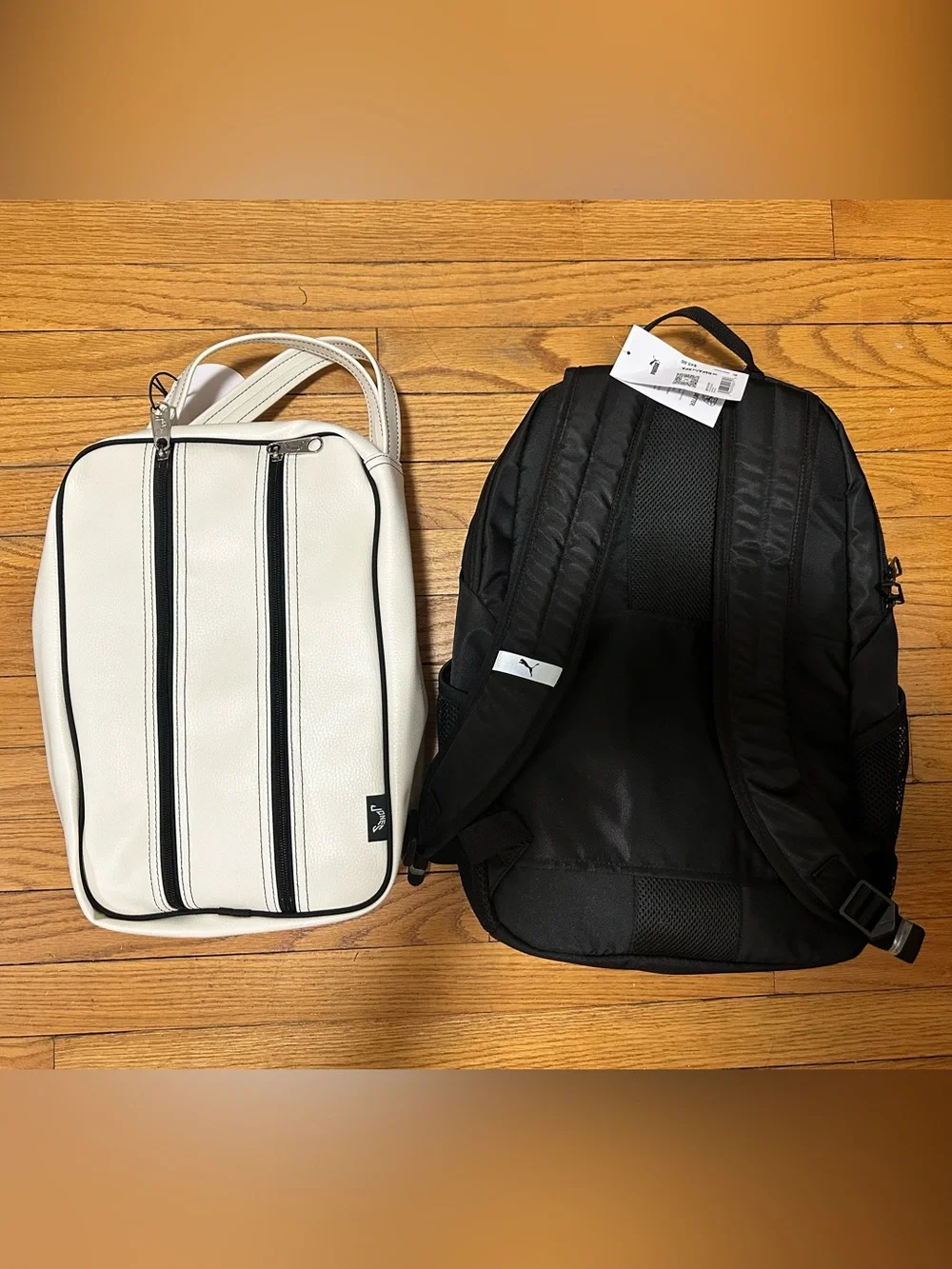 Brand New - White Golf Digest Shoe Bag + Black Cobra Backpack